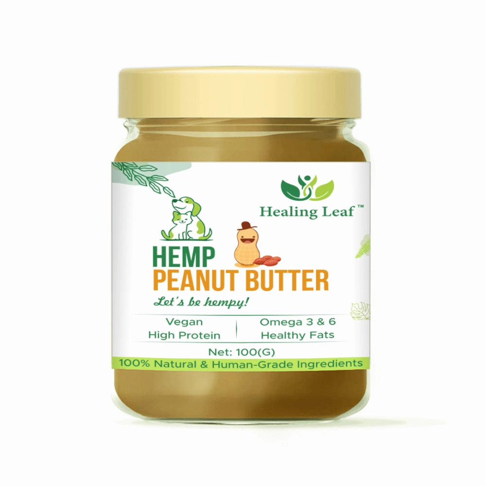 Healing Leaf Hemp Peanut Butter and Kong Classic Toy Combo for Dogs