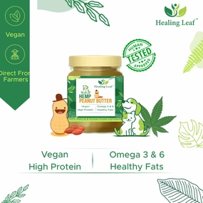 Healing Leaf Hemp Peanut Butter for Dogs and Cats