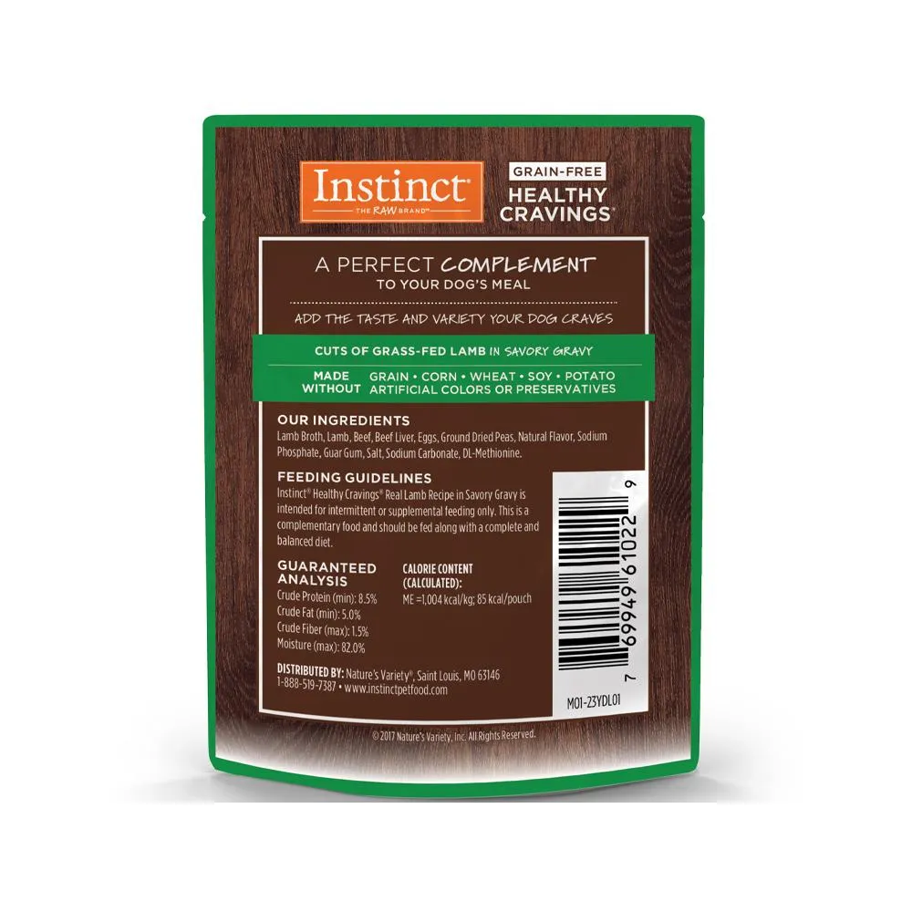 Healthy Cravings Grain Free Lamb Complement Dog Pouch