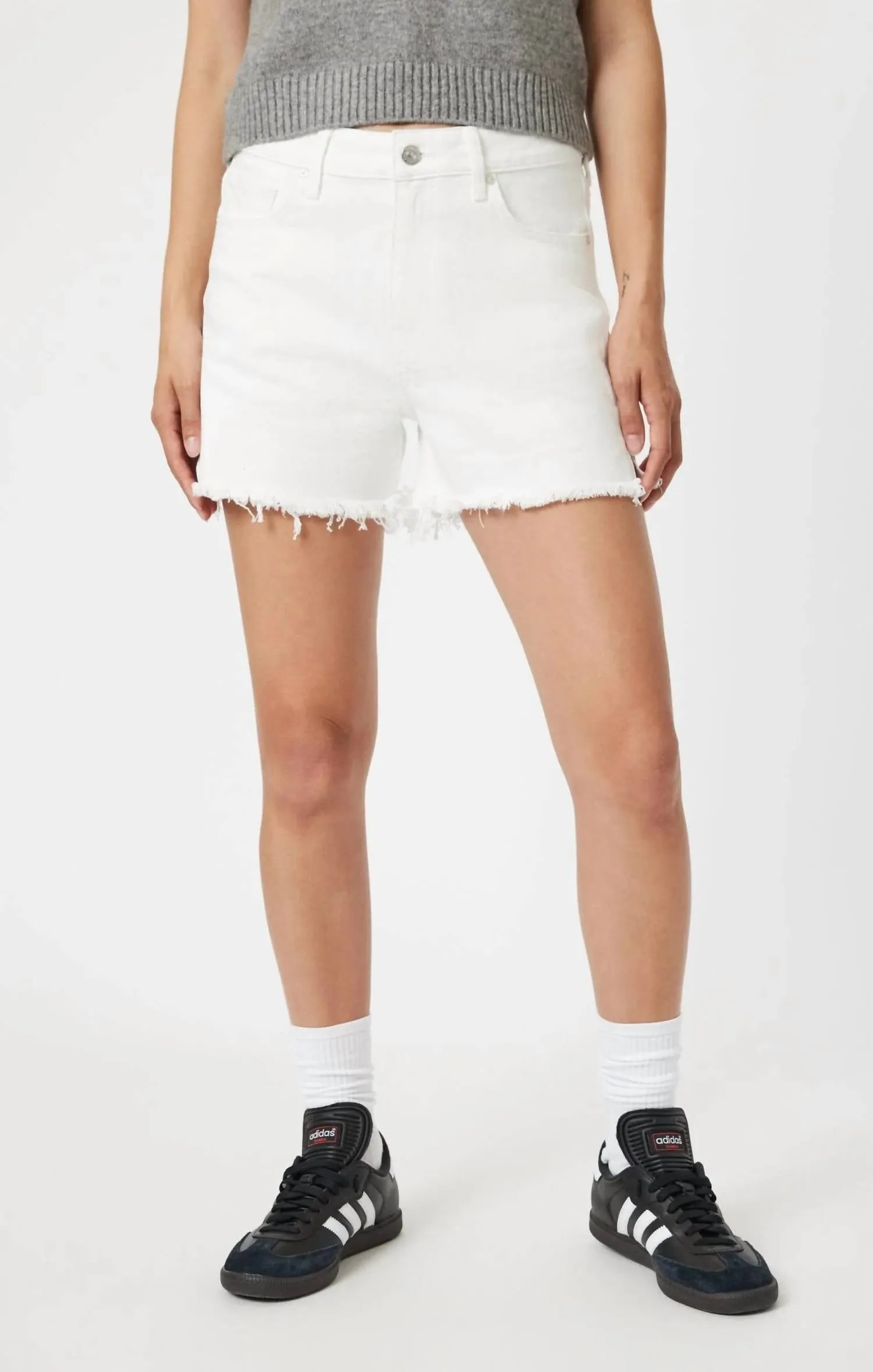 Heidi Denim Short In Off White