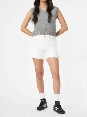 Heidi Denim Short In Off White