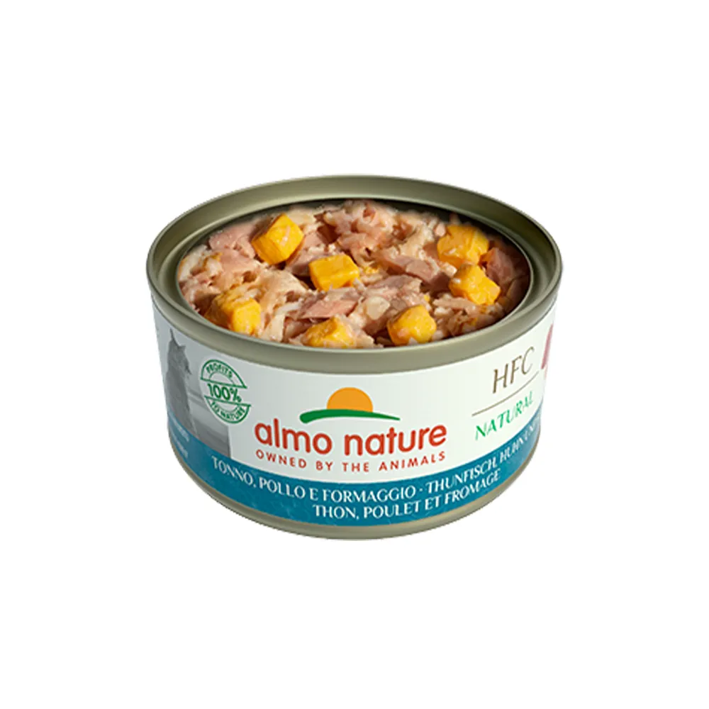 HFC Natural Tuna, Chicken & Cheese Cat Can