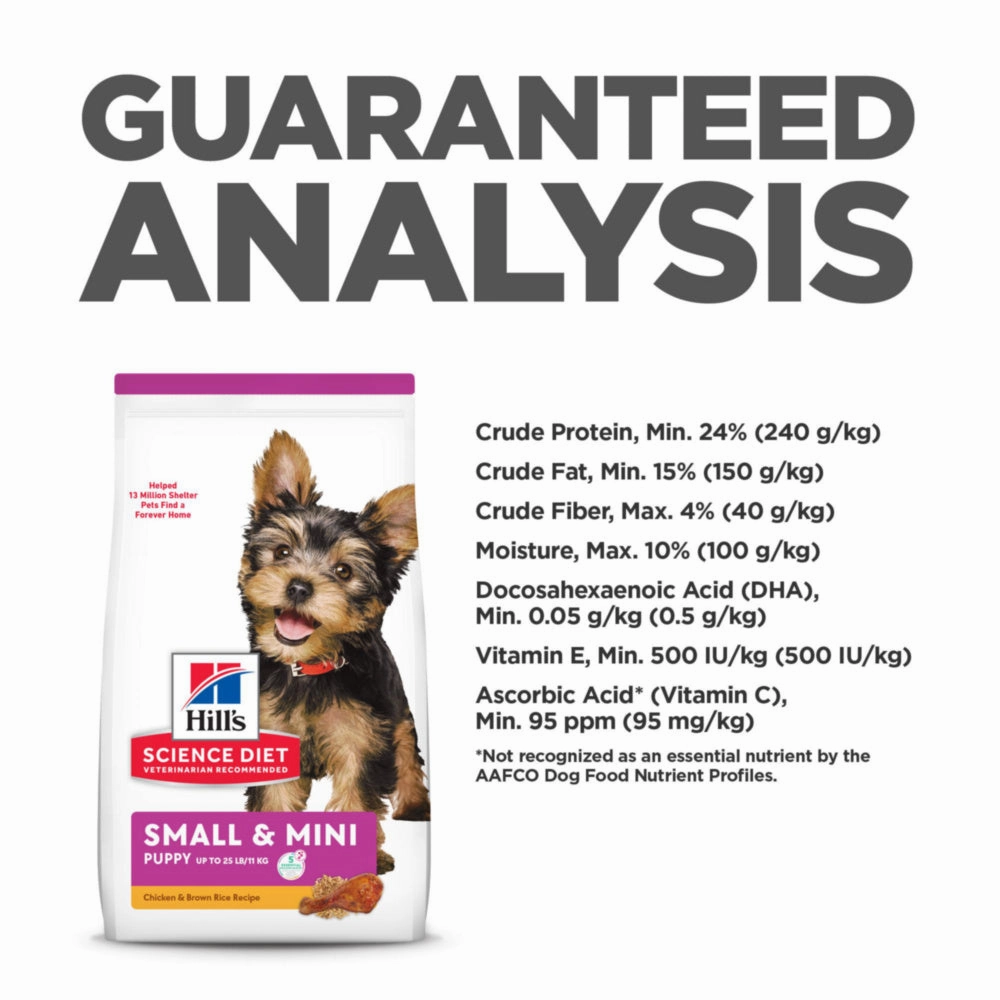 Hill's Science Diet Puppy Small & Toy Breed Chicken Meal, Barley, & Brown Rice Recipe Dry Dog Food