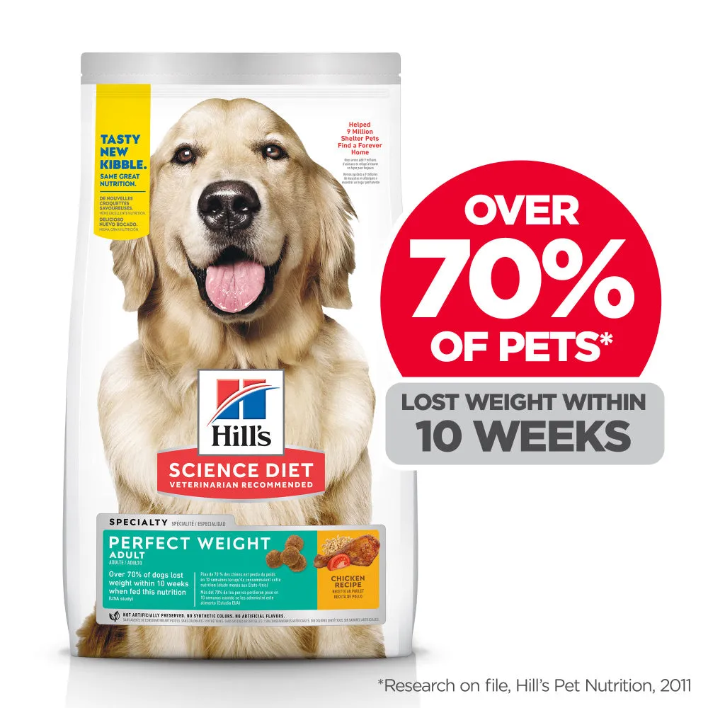 Hill's Science Diet Adult Perfect Weight Chicken Recipe Dry Dog Food