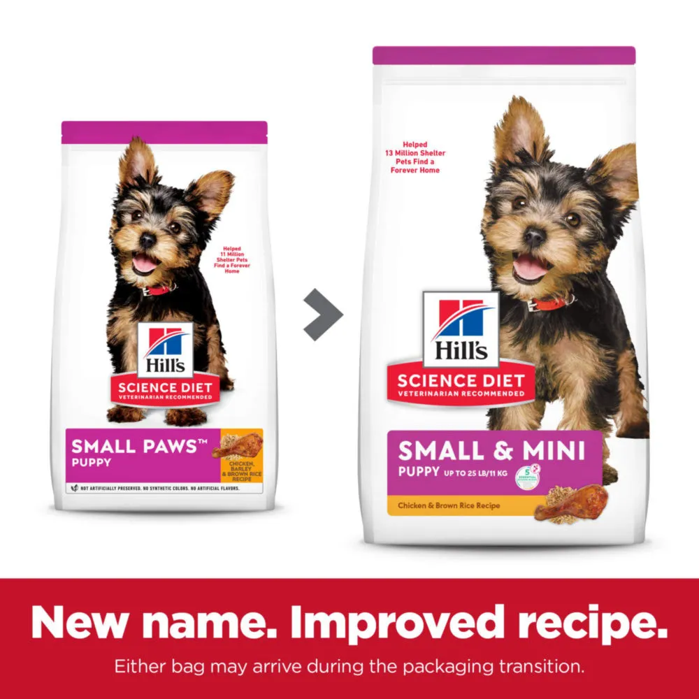Hill's Science Diet Puppy Small & Toy Breed Chicken Meal, Barley, & Brown Rice Recipe Dry Dog Food