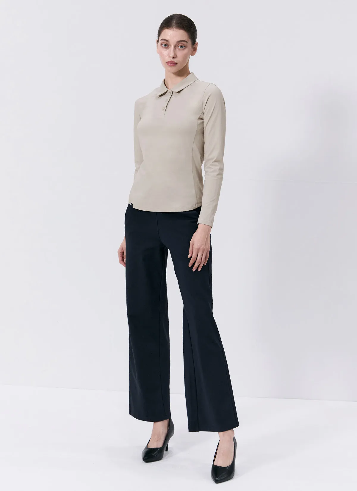 Holding Warm Fluffy Wide Pants