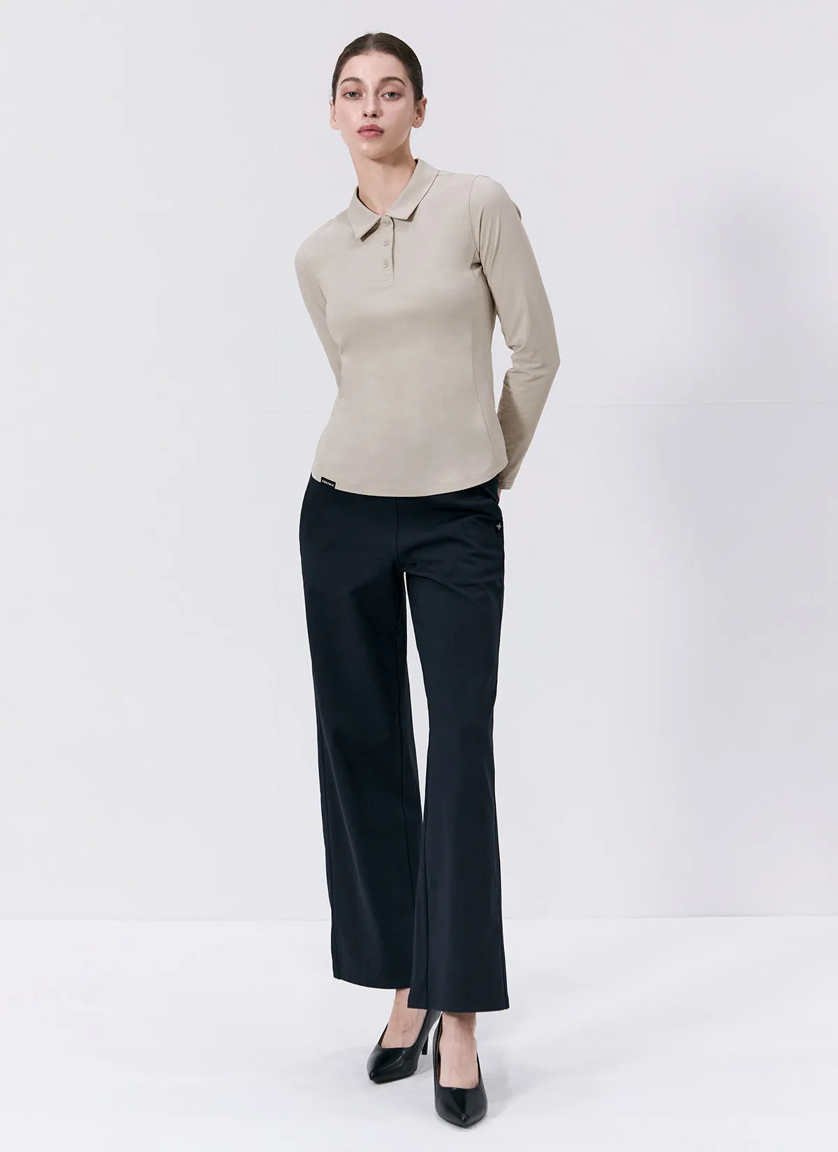 Holding Warm Fluffy Wide Pants