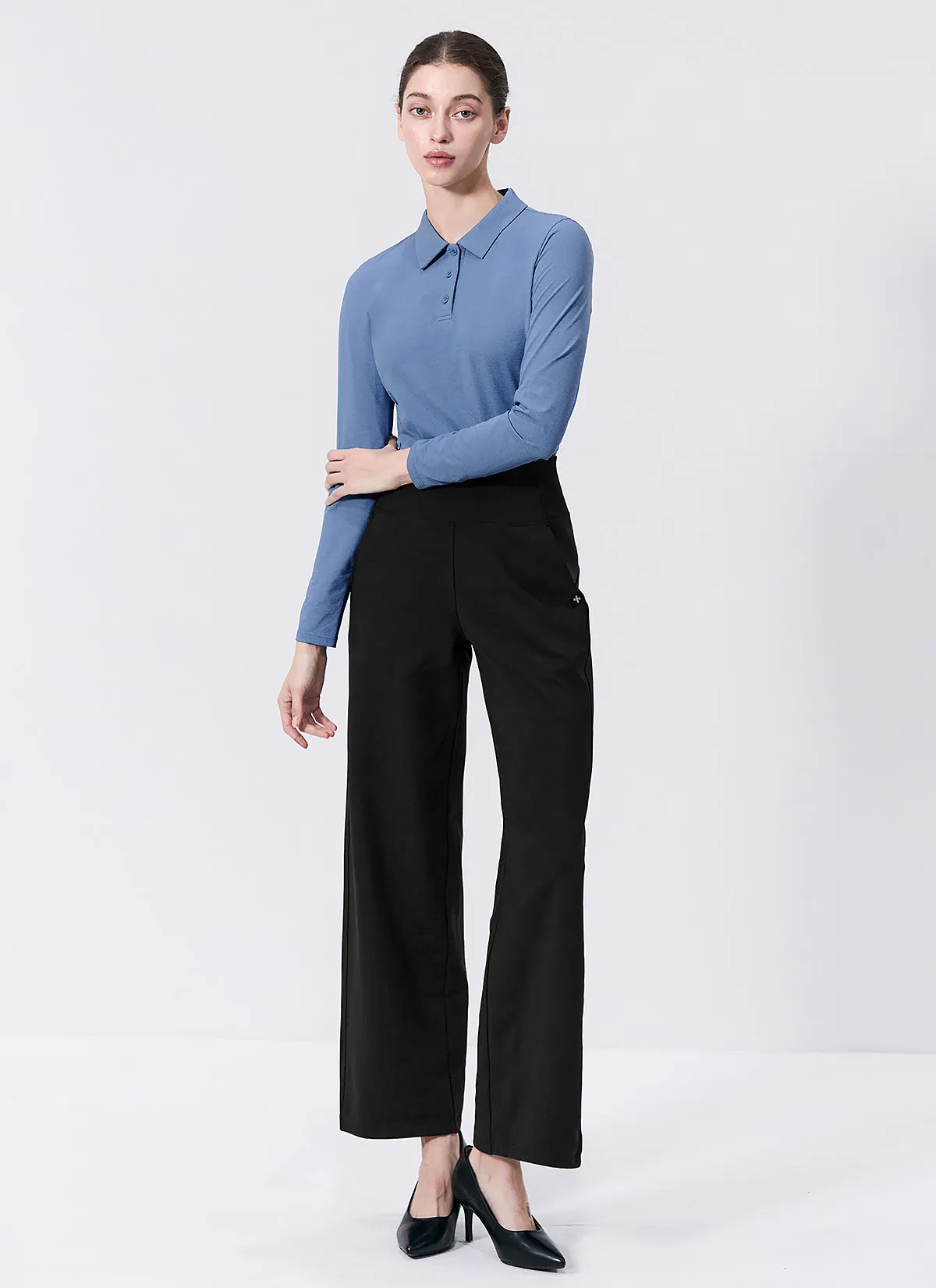 Holding Warm Fluffy Wide Pants