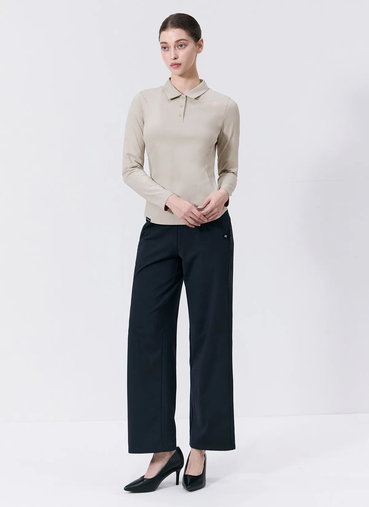 Holding Warm Fluffy Wide Pants