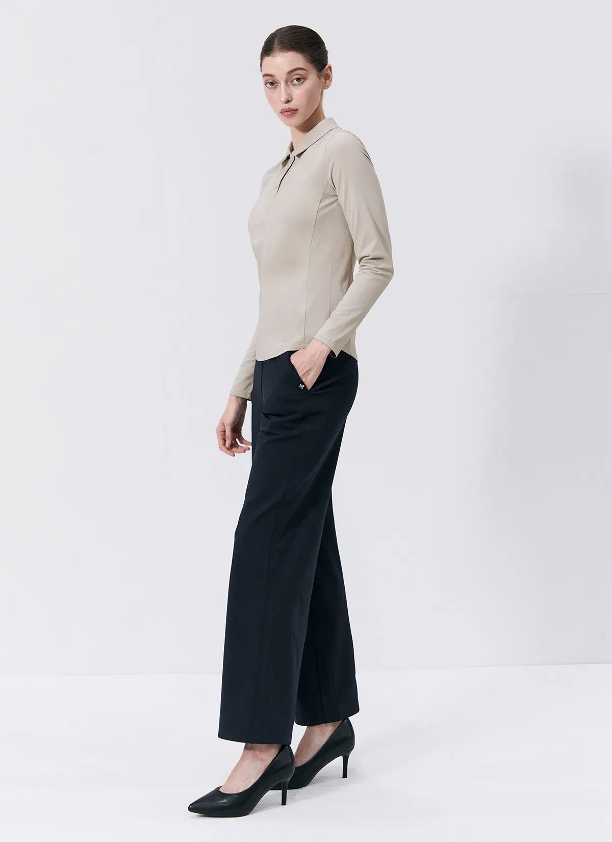 Holding Warm Fluffy Wide Pants