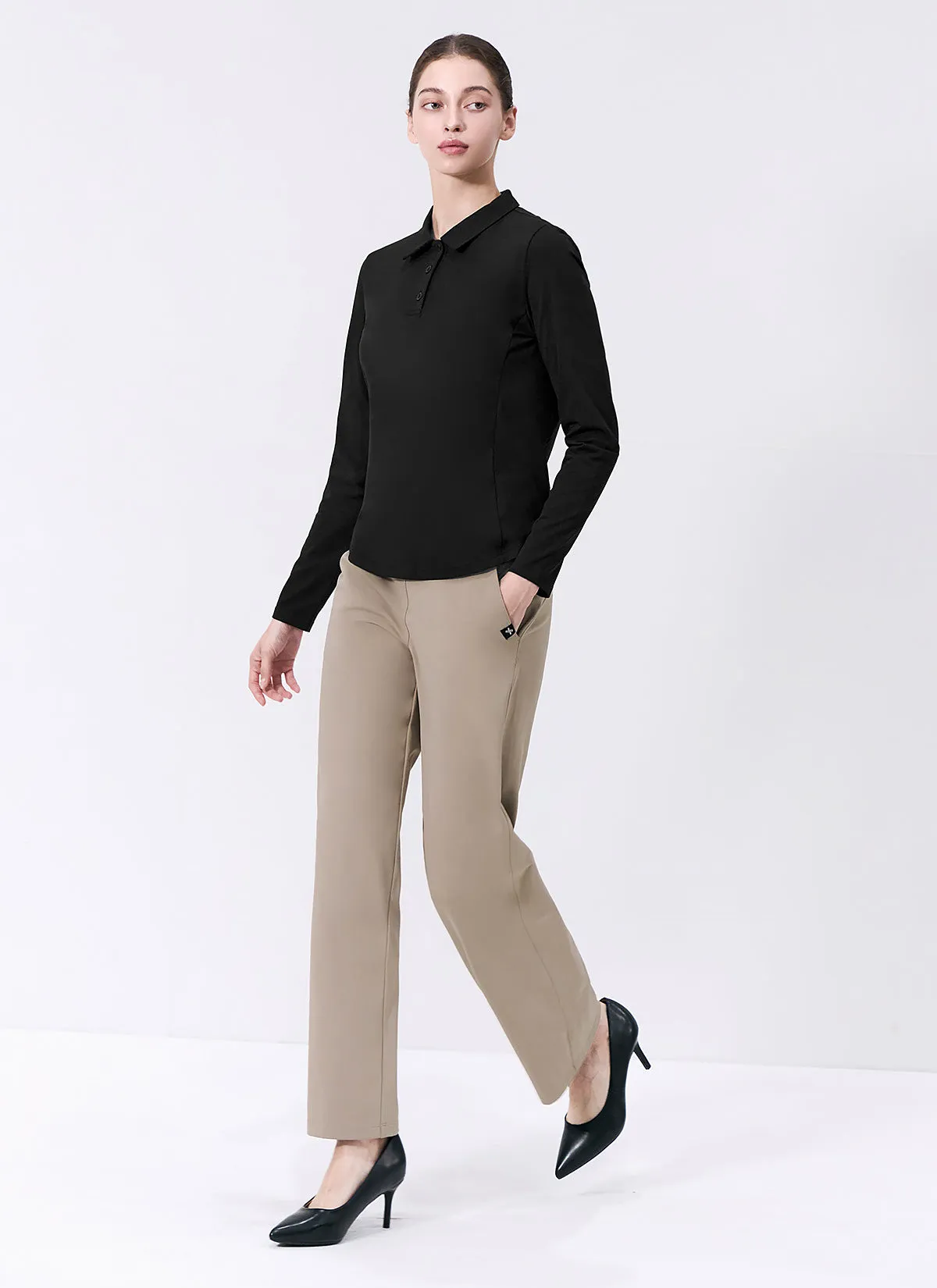 Holding Warm Fluffy Wide Pants
