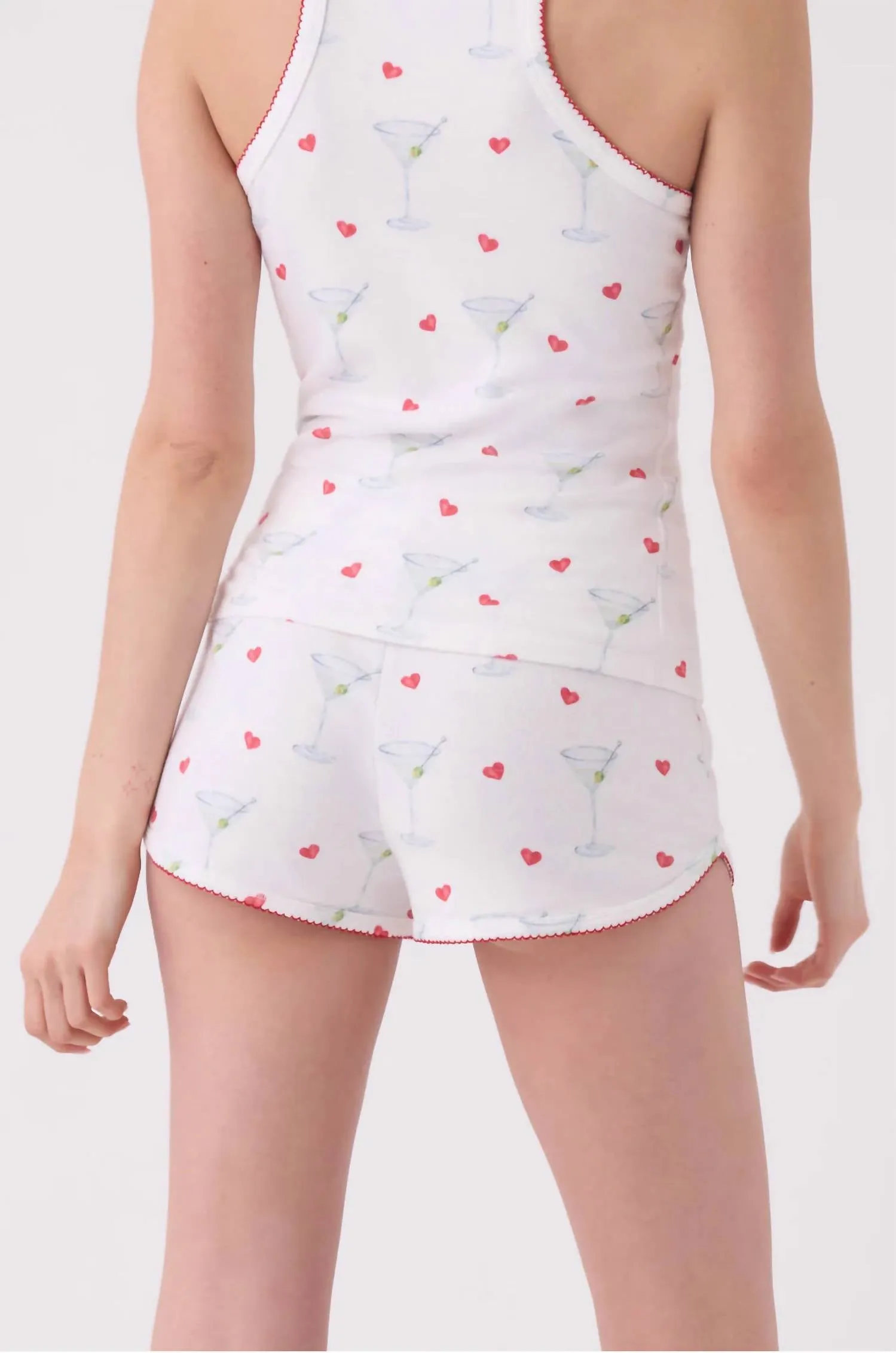 Holiday Happy Hour Shorts In Ivory