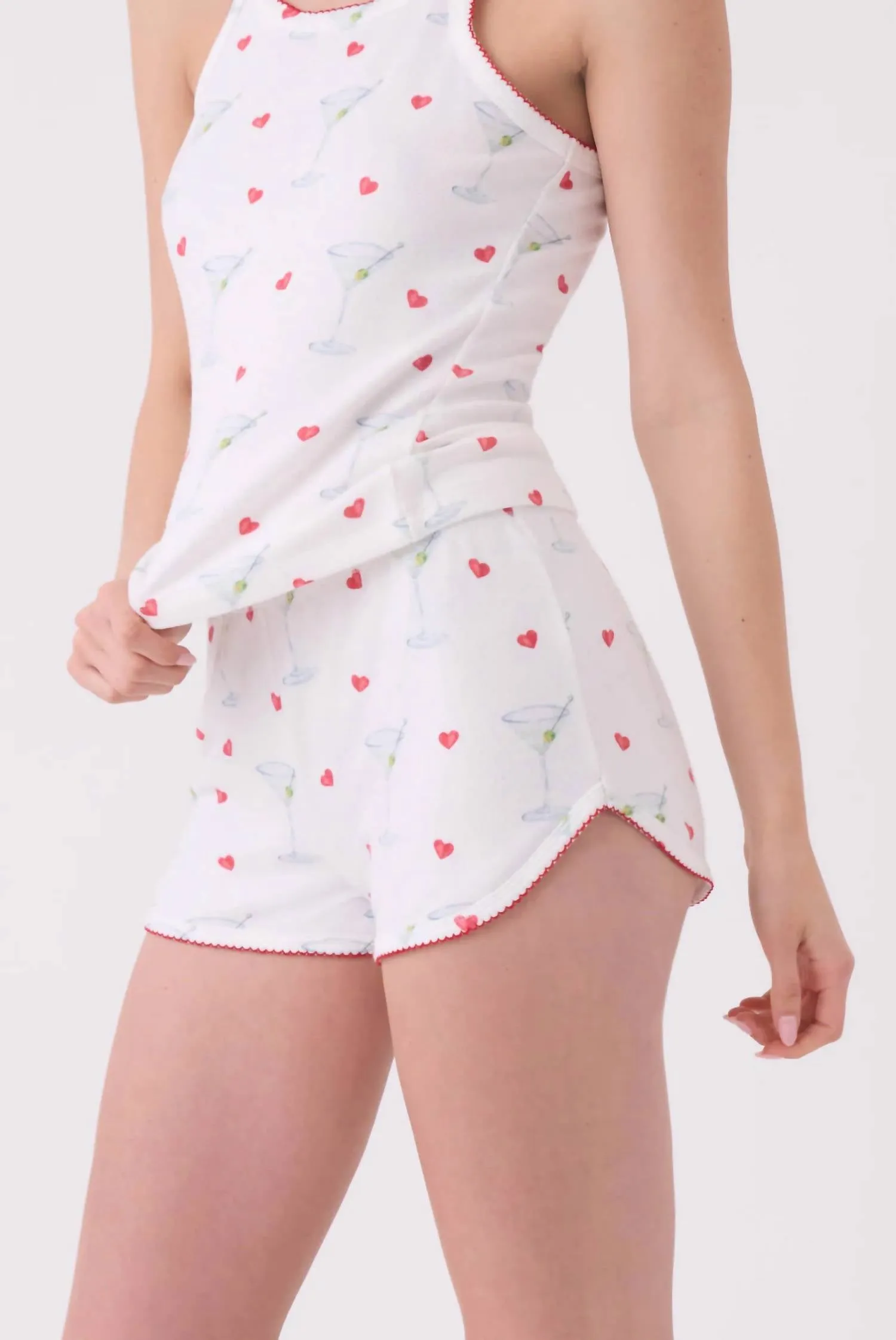 Holiday Happy Hour Shorts In Ivory