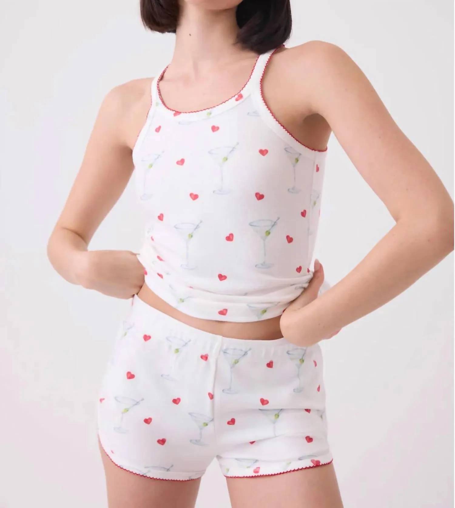 Holiday Happy Hour Shorts In Ivory