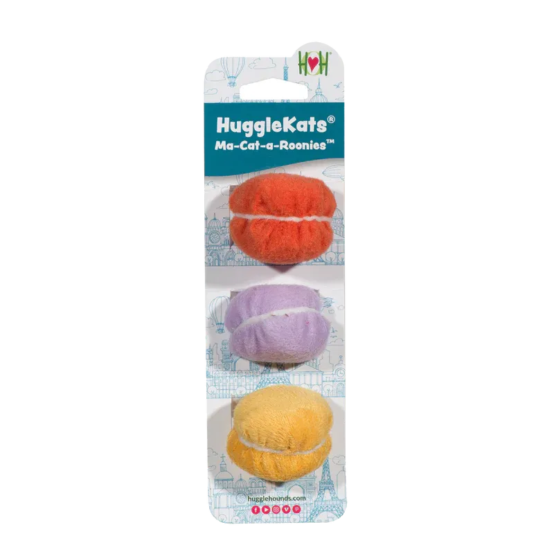 HuggleKats Ma-Cat-a-Roonies 3 pk Cat Toy