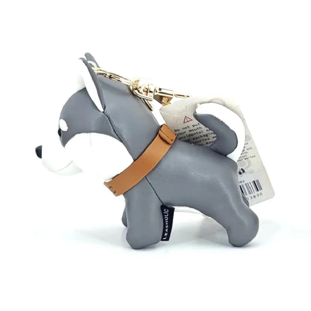 Husky Leather Charm