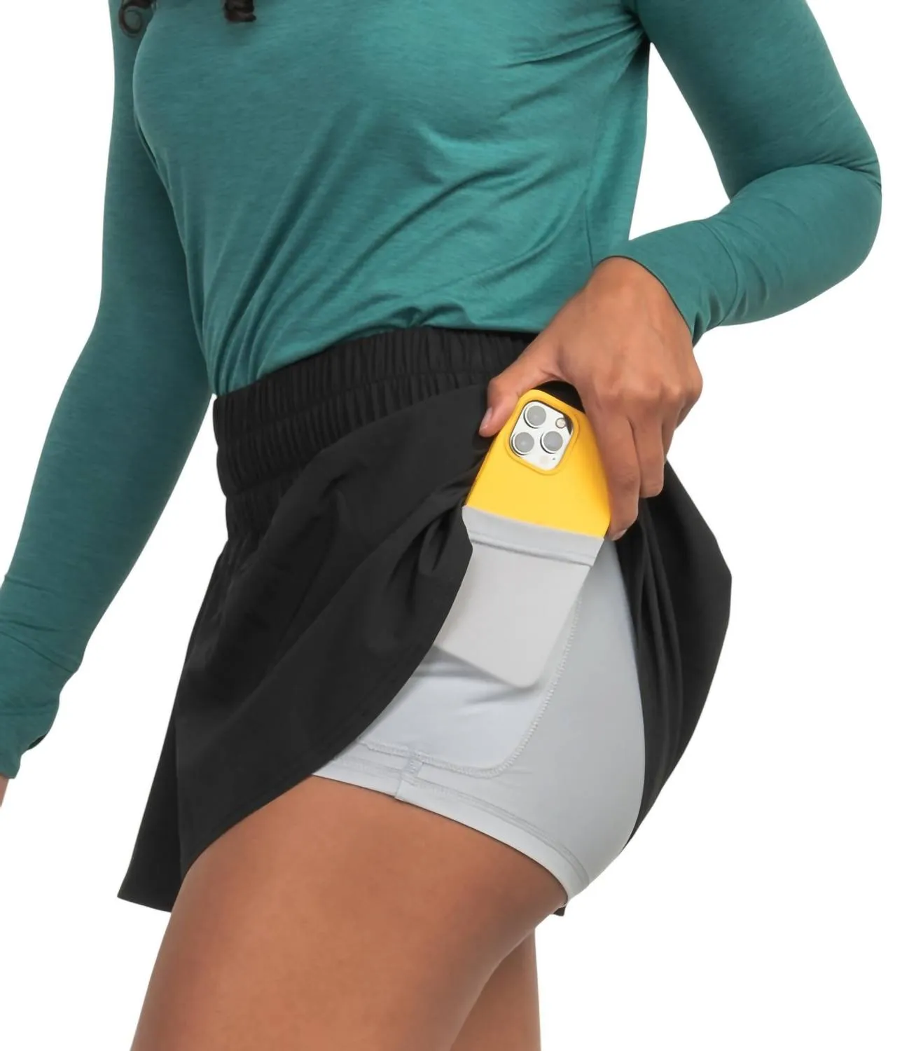 Hybrid Performance Skort In Black Deep Space/raven