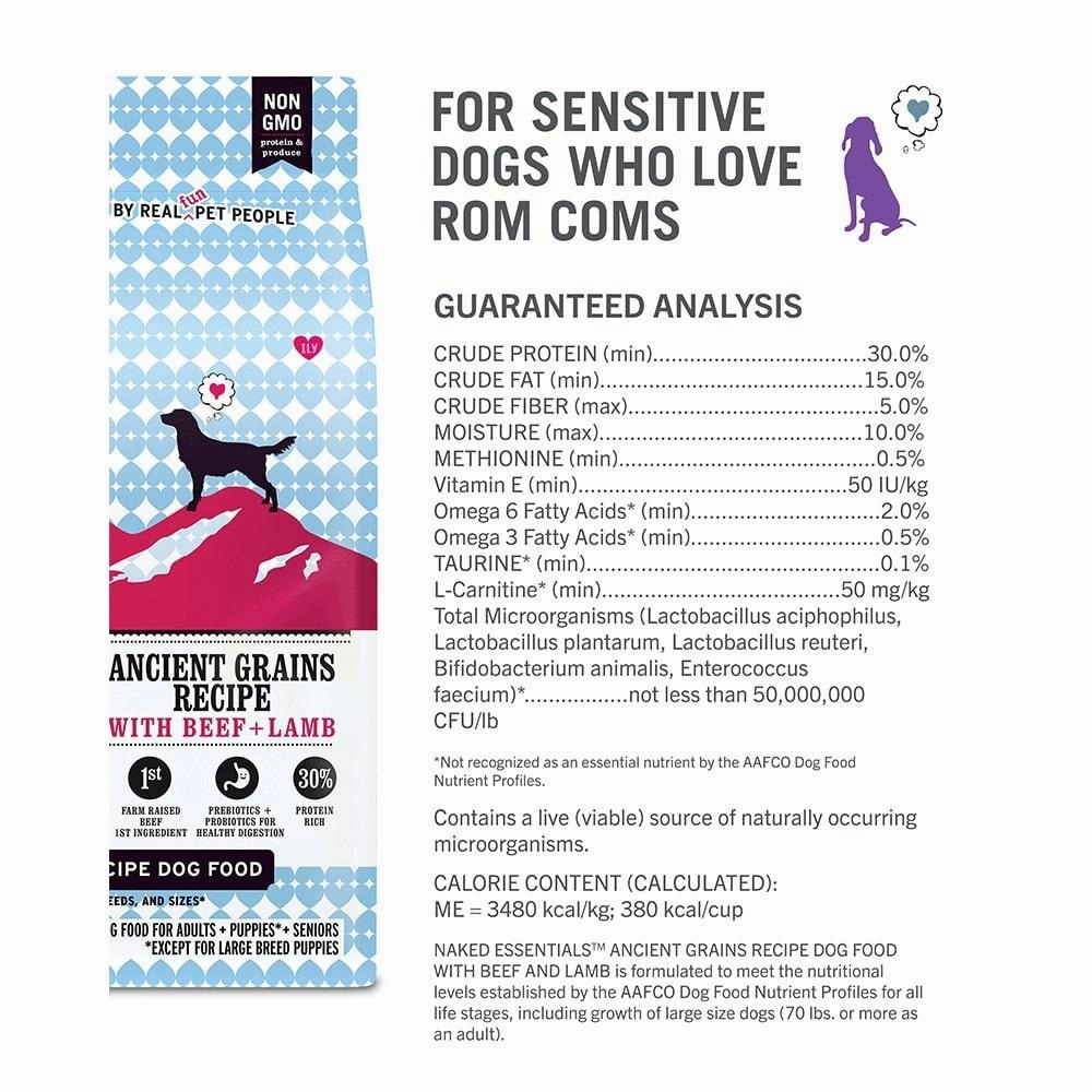 I and Love and You Naked Essentials Ancient Grains Beef & Lamb Recipe Dry Dog Food