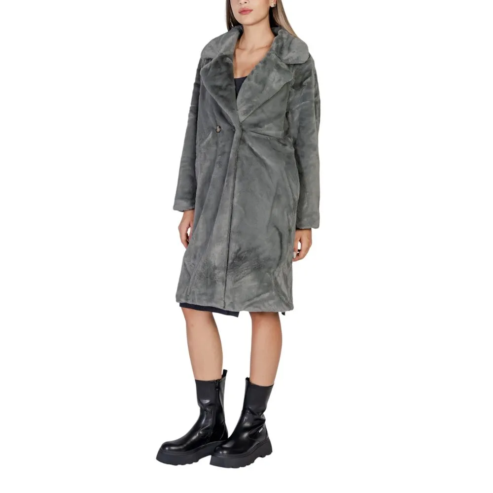 ICHI Polyester Jackets & Women's Coat
