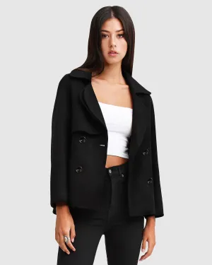 I'm Yours Wool Blend Peacoat