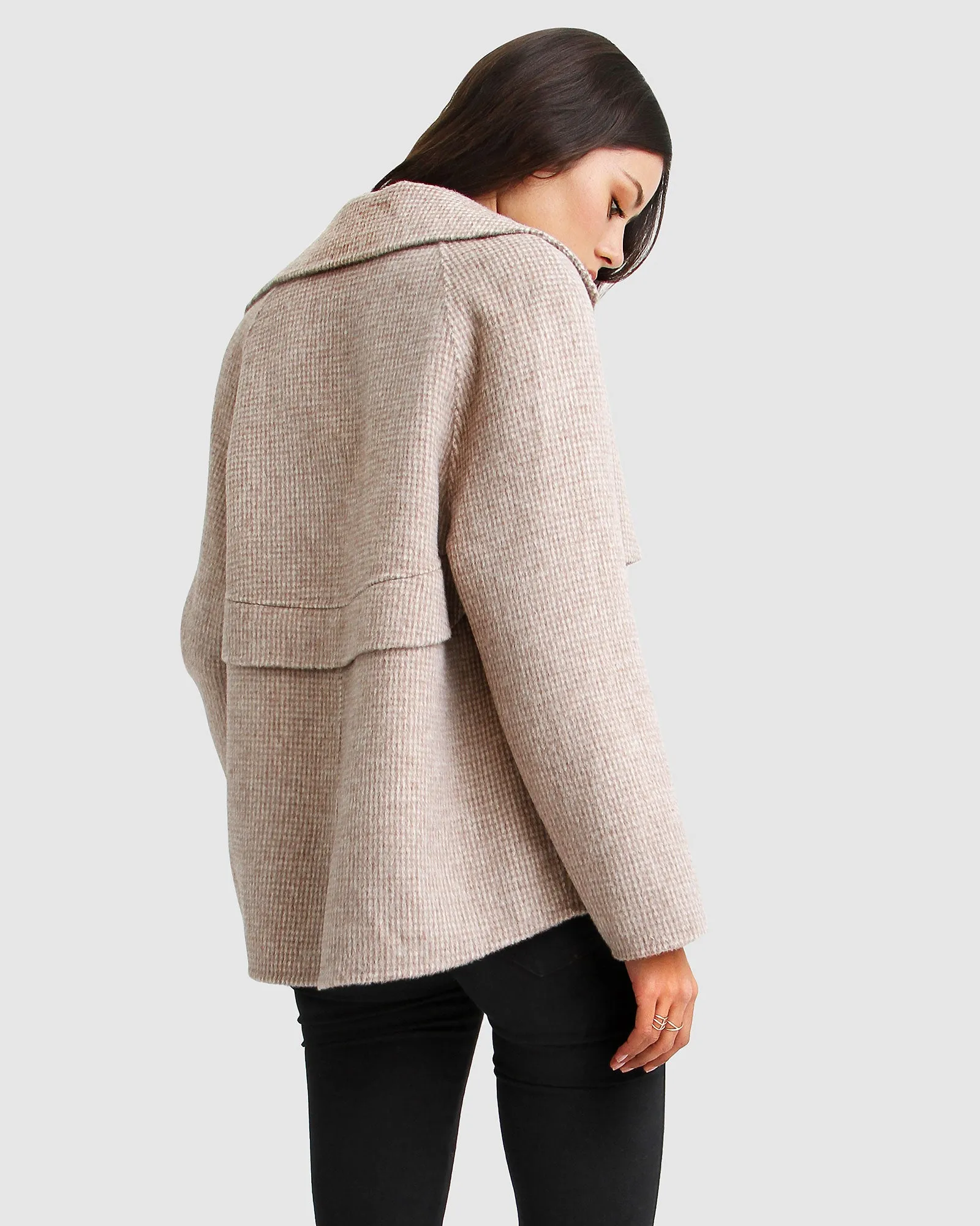 I'm Yours Wool Blend Peacoat
