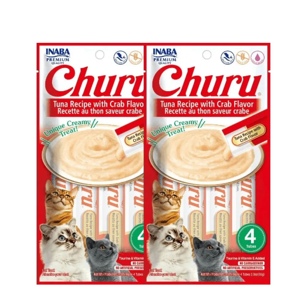 INABA Churu Tuna with Crab Cat Treats