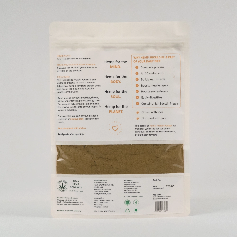 India Hemp Organics Hemp Protein Powder for Dogs and Cats