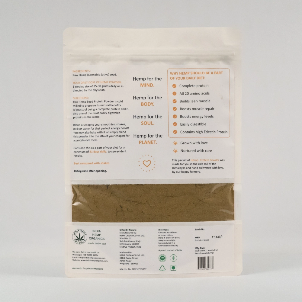 India Hemp Organics Hemp Protein Powder for Dogs and Cats
