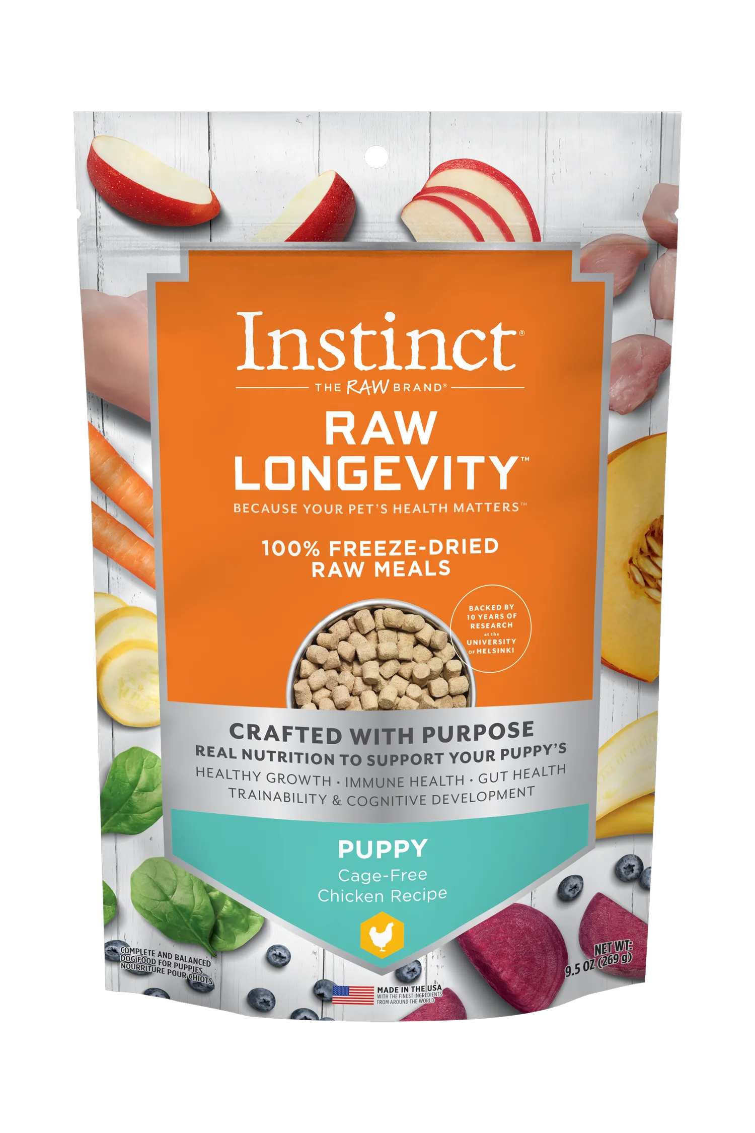 Instinct Longevity Puppy Chicken Bites Freeze Dried Dog Food