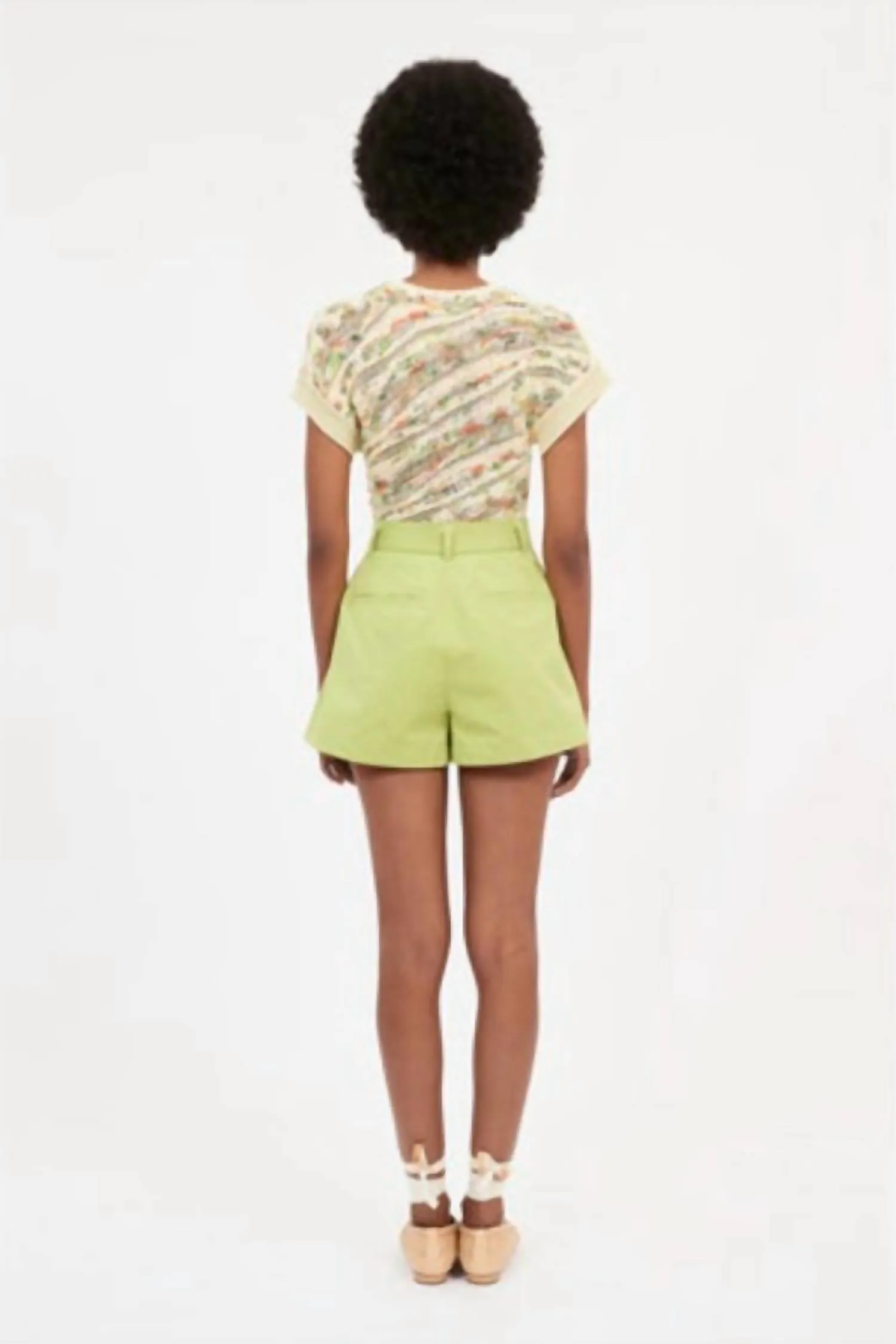 Iris Shorts In Lichen