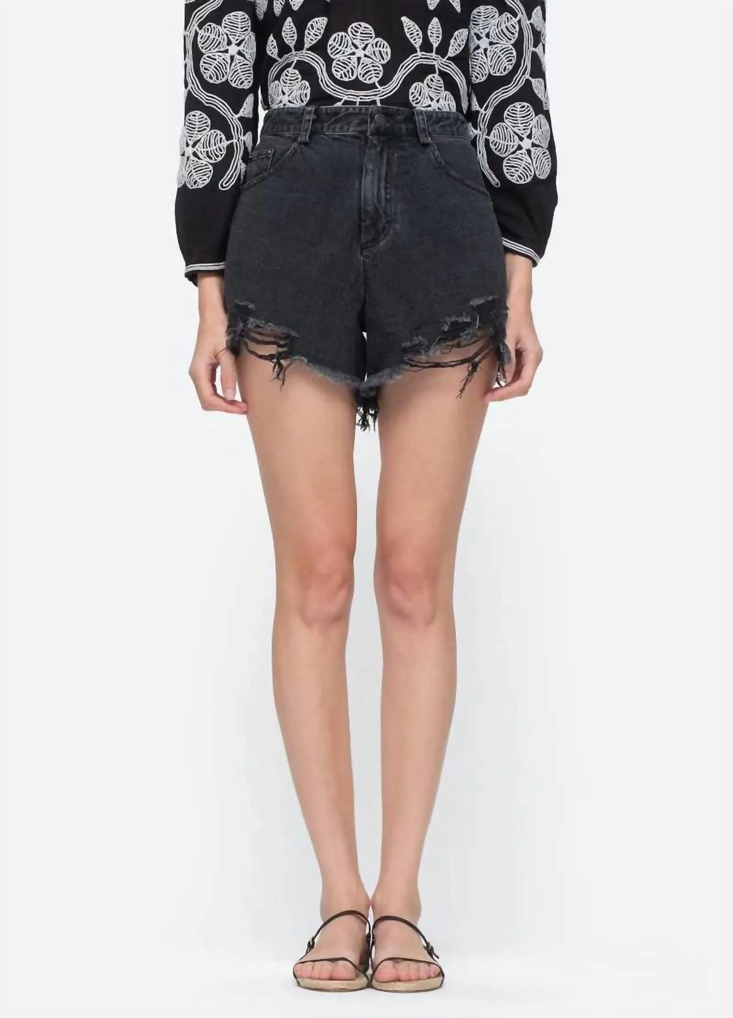 Jamie Twill Shorts In Black