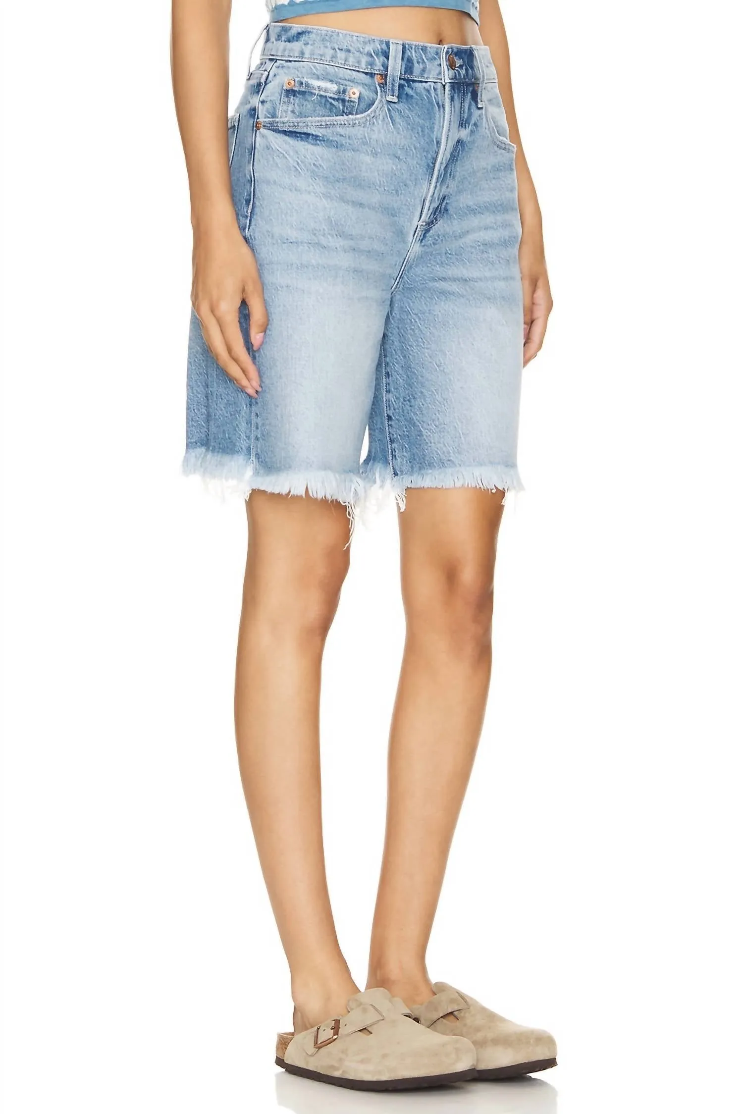 Kaylee Denim Shorts In Altitude Vintage