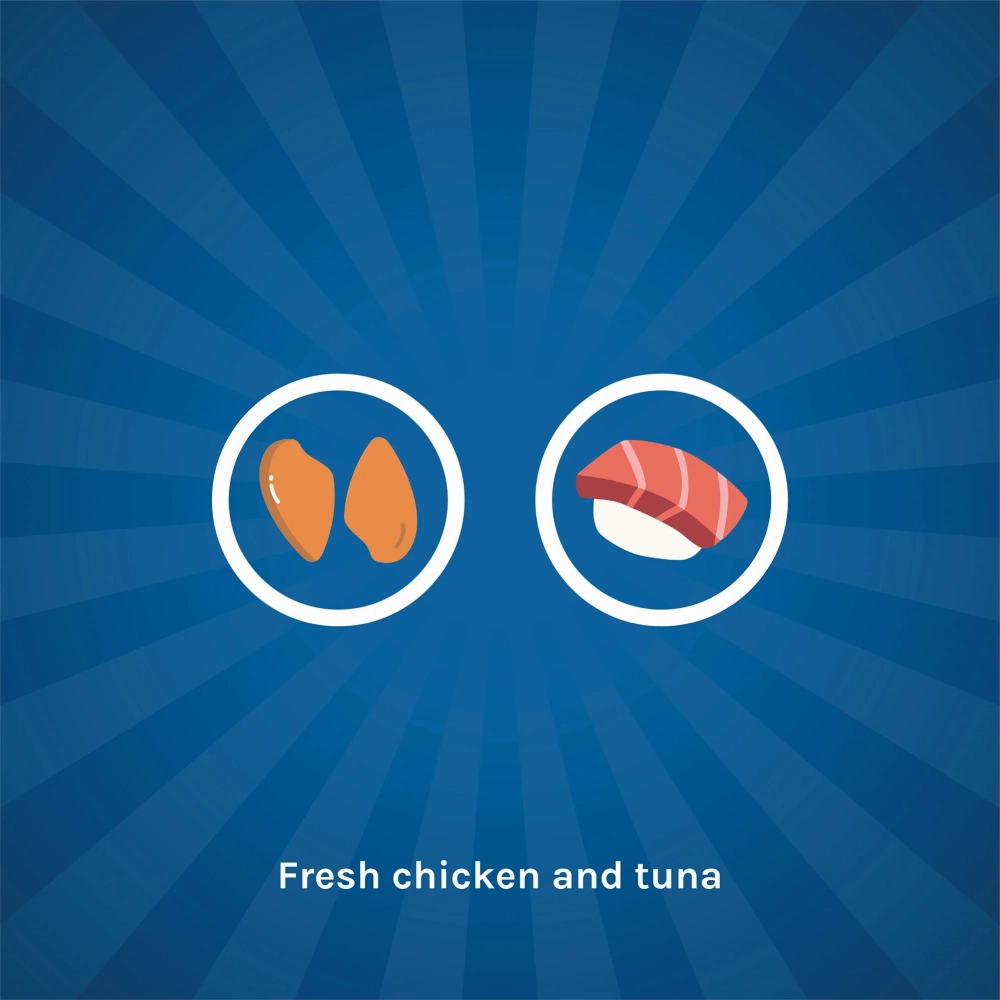 Kennel Kitchen Chicken with Tuna Shreds in Gravy Kitten & Adult Cat Wet Food (All Life Stage)