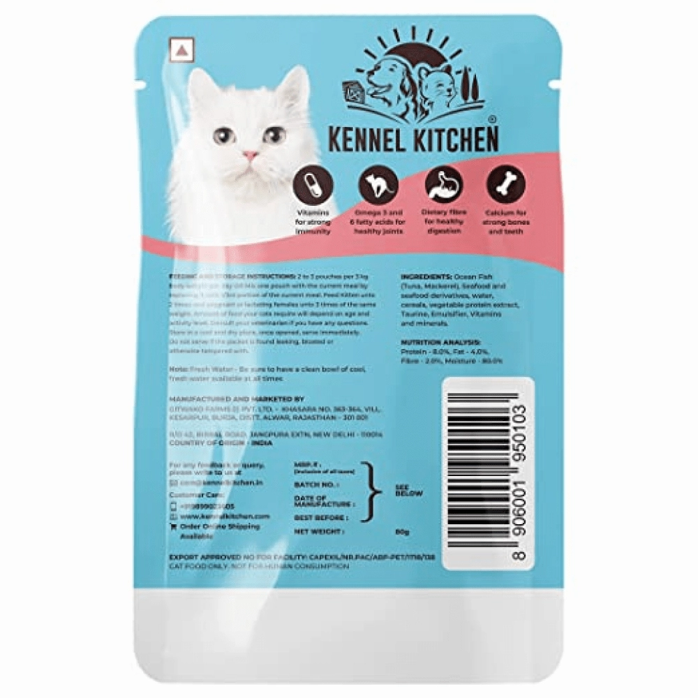 Kennel Kitchen Fish Gravy All Life Stage Wet Food, Scoopy Lavender Natural Brown Sand Cat Litter Combo