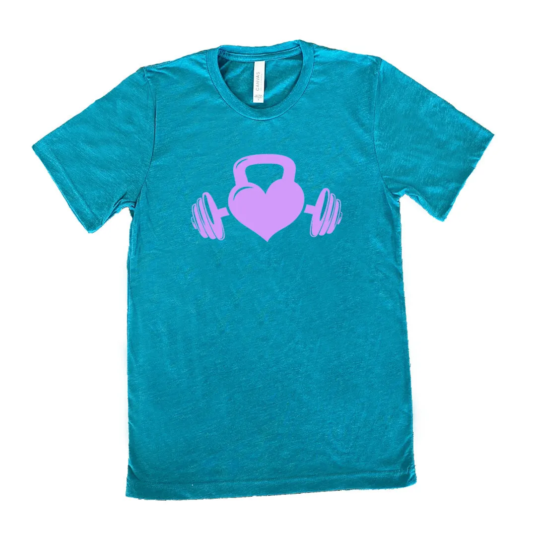 Kettlebell Heart Shirt Unisex
