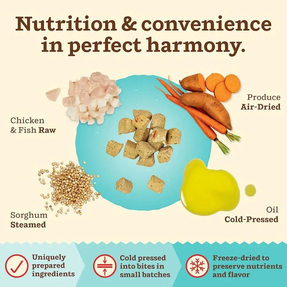 Kibble In The Raw - Freeze Dried Chicken & Fish Cat Food