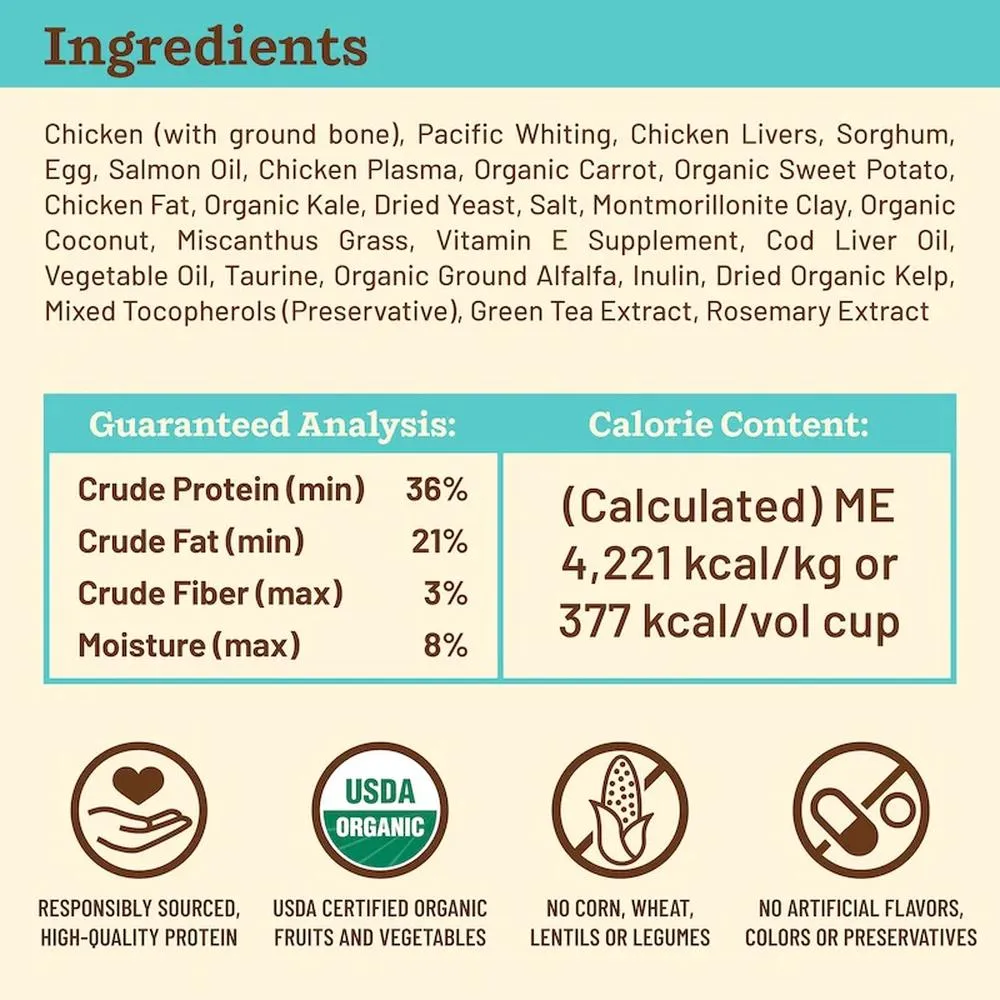 Kibble In The Raw - Freeze Dried Chicken & Fish Cat Food