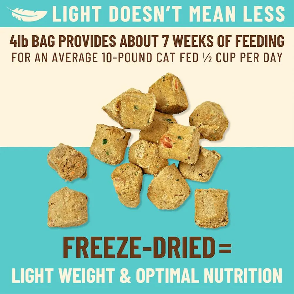 Kibble In The Raw - Freeze Dried Chicken & Fish Cat Food