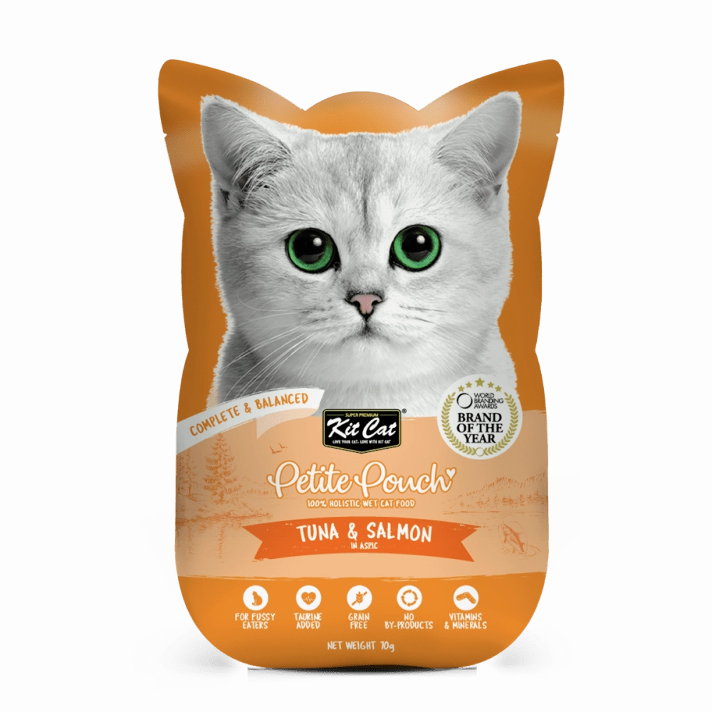 Kit Cat Classic Tuna, Chicken & Tuna and Tuna & Salmon Fish Cat Wet Food Combo