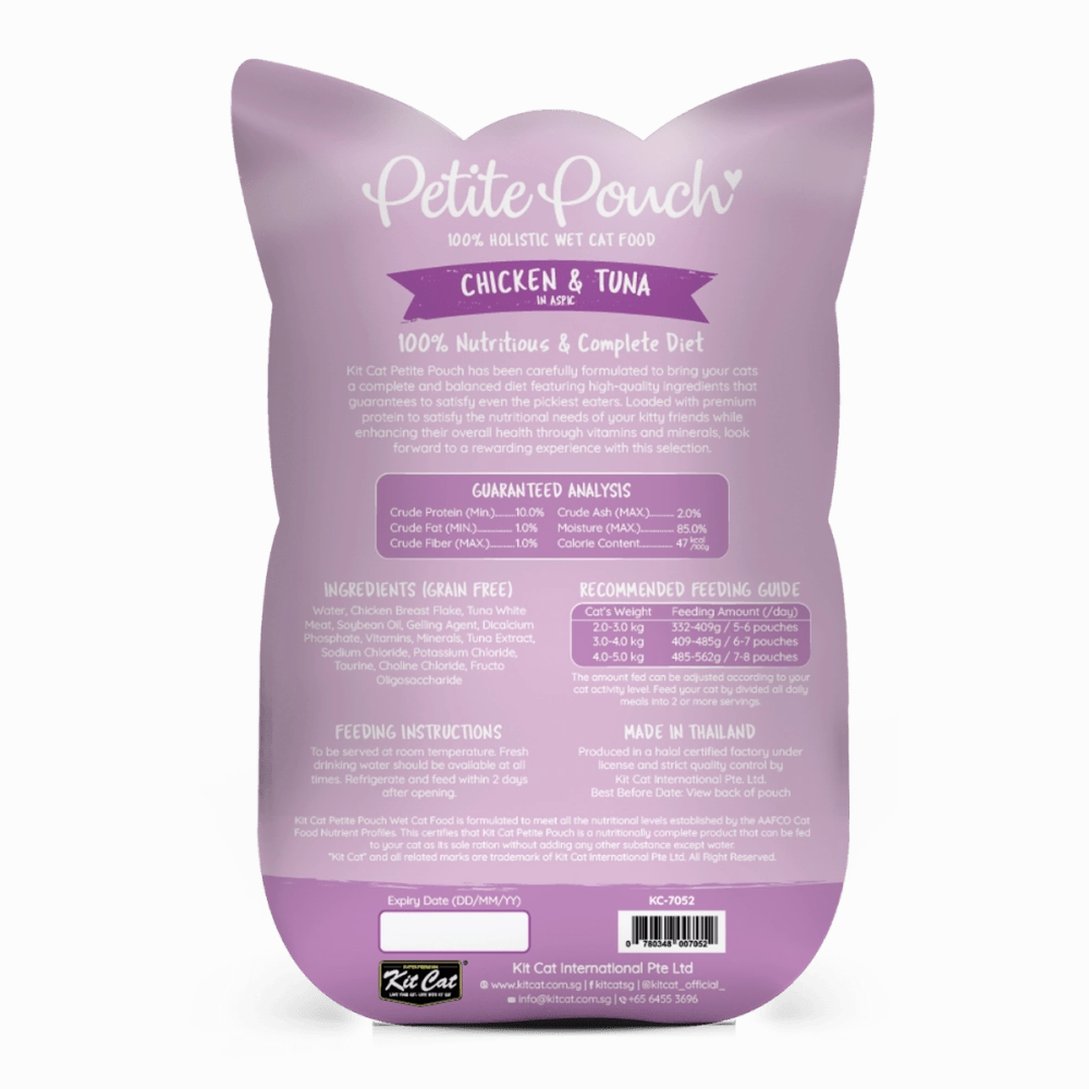 Kit Cat Tuna & White Fish, Chicken & Salmon and Chicken & Tuna Cat Wet Food Combo
