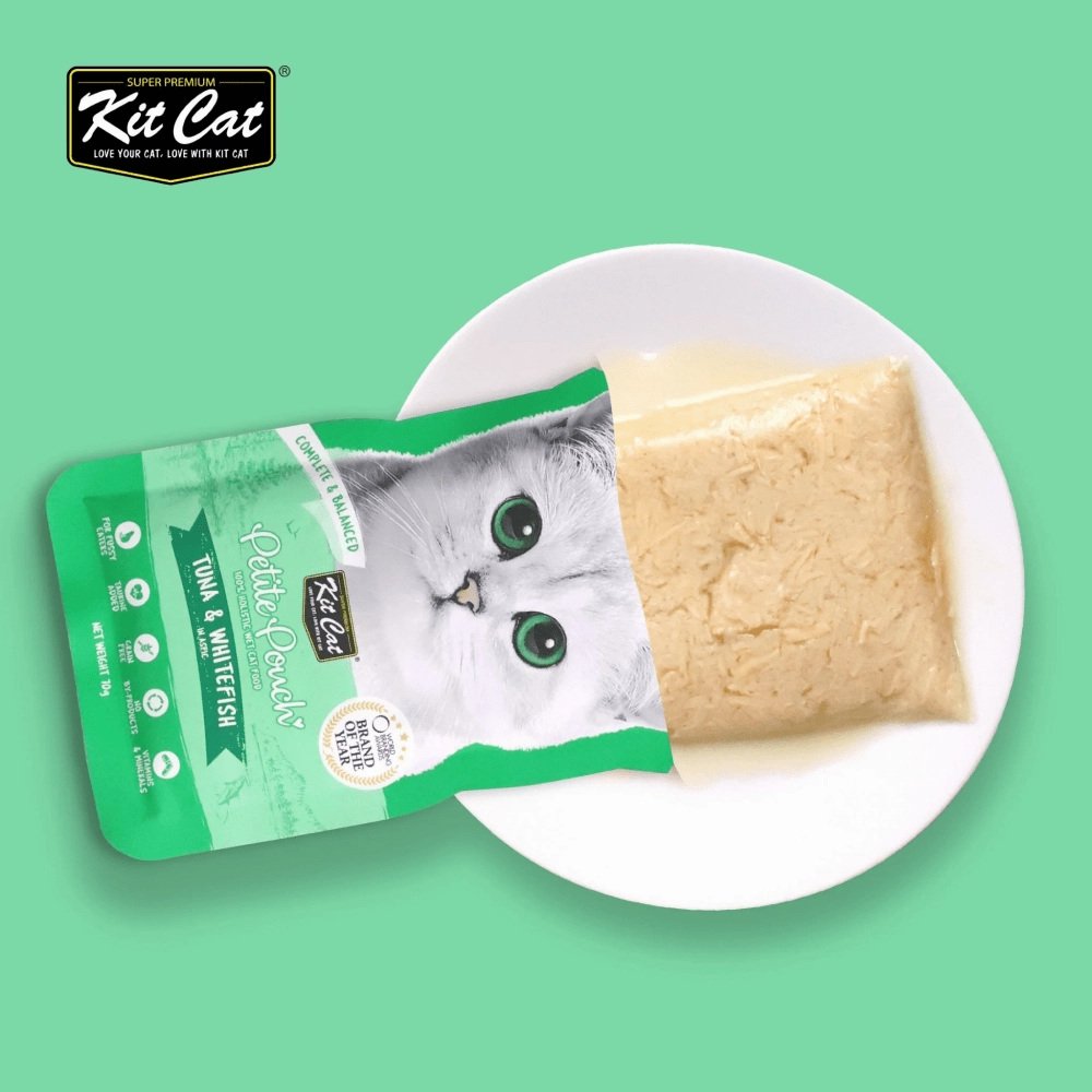 Kit Cat Tuna & White Fish, Chicken & Tuna and Classic Tuna Cat Wet Food Combo