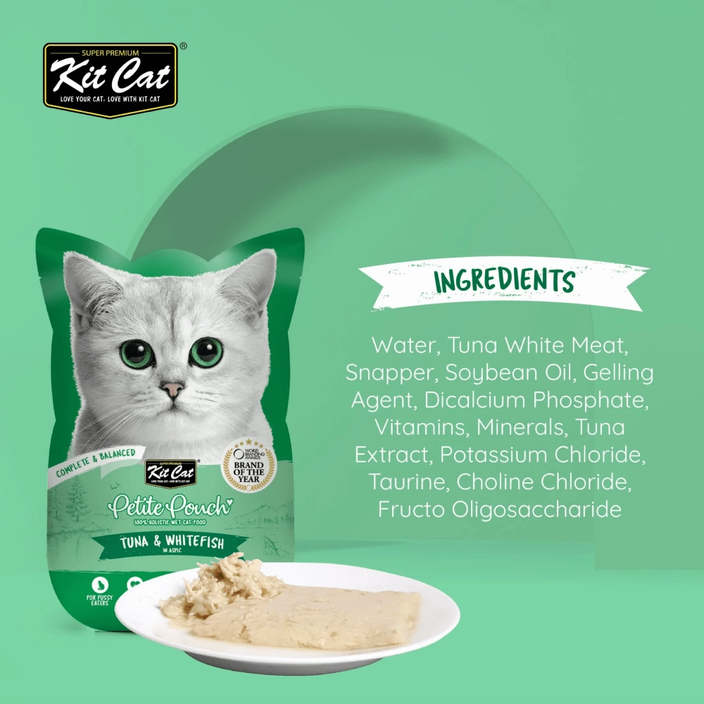 Kit Cat Tuna & White Fish, Chicken & Tuna, Tuna & Salmon Fish Cat Wet Food Combo