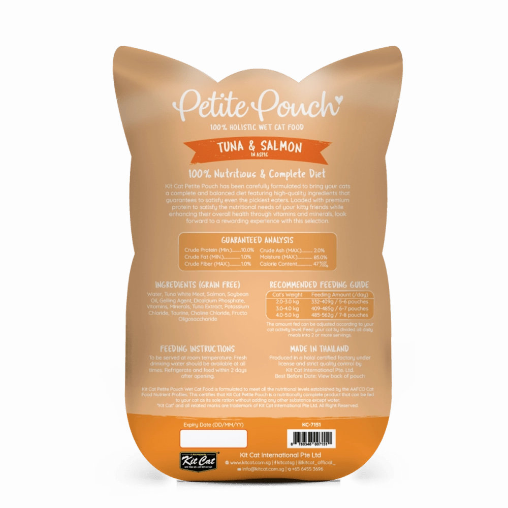 Kit Cat Tuna and White Fish, Tuna & Salmon Fish and Classic Tuna Cat Wet Food Combo
