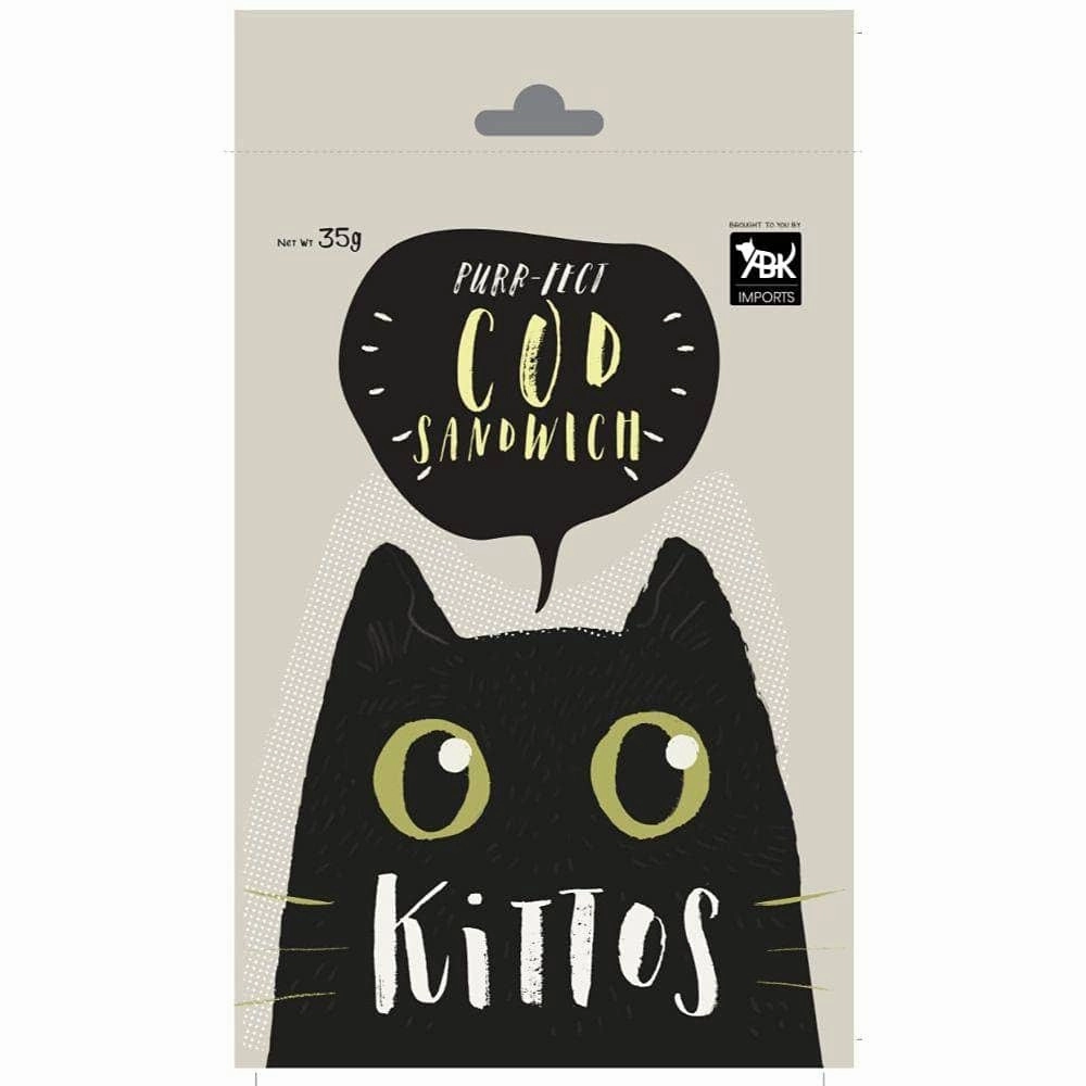 Kittos Purr Fect Sunfish Chicken and Twirls and Cod Sandwich Cat Treat Combo (3 3)