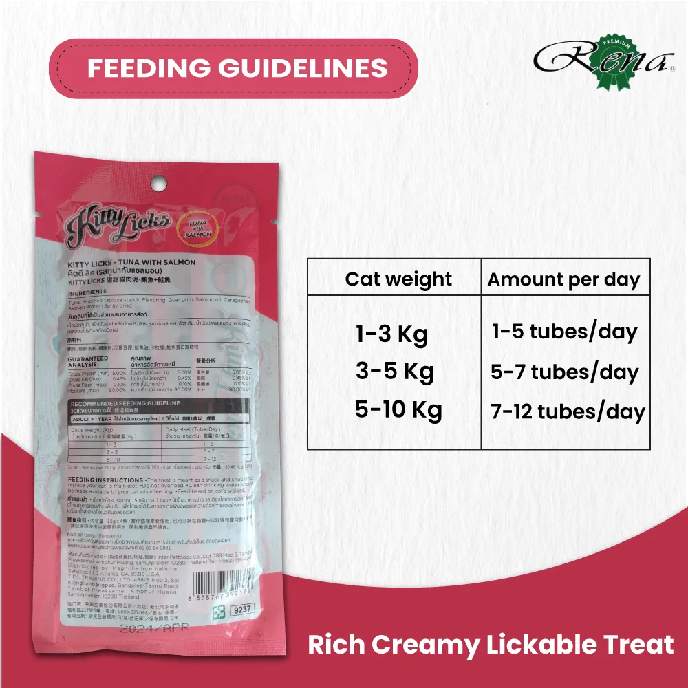 Kitty Licks Tuna and Tuna Salmon Cat Treats Combo