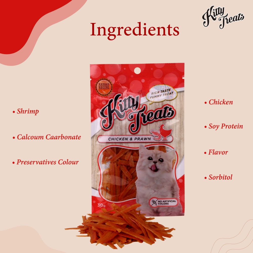 Kitty Treats Chicken with Scallop and Shrimp Flavour Cat Treats Combo