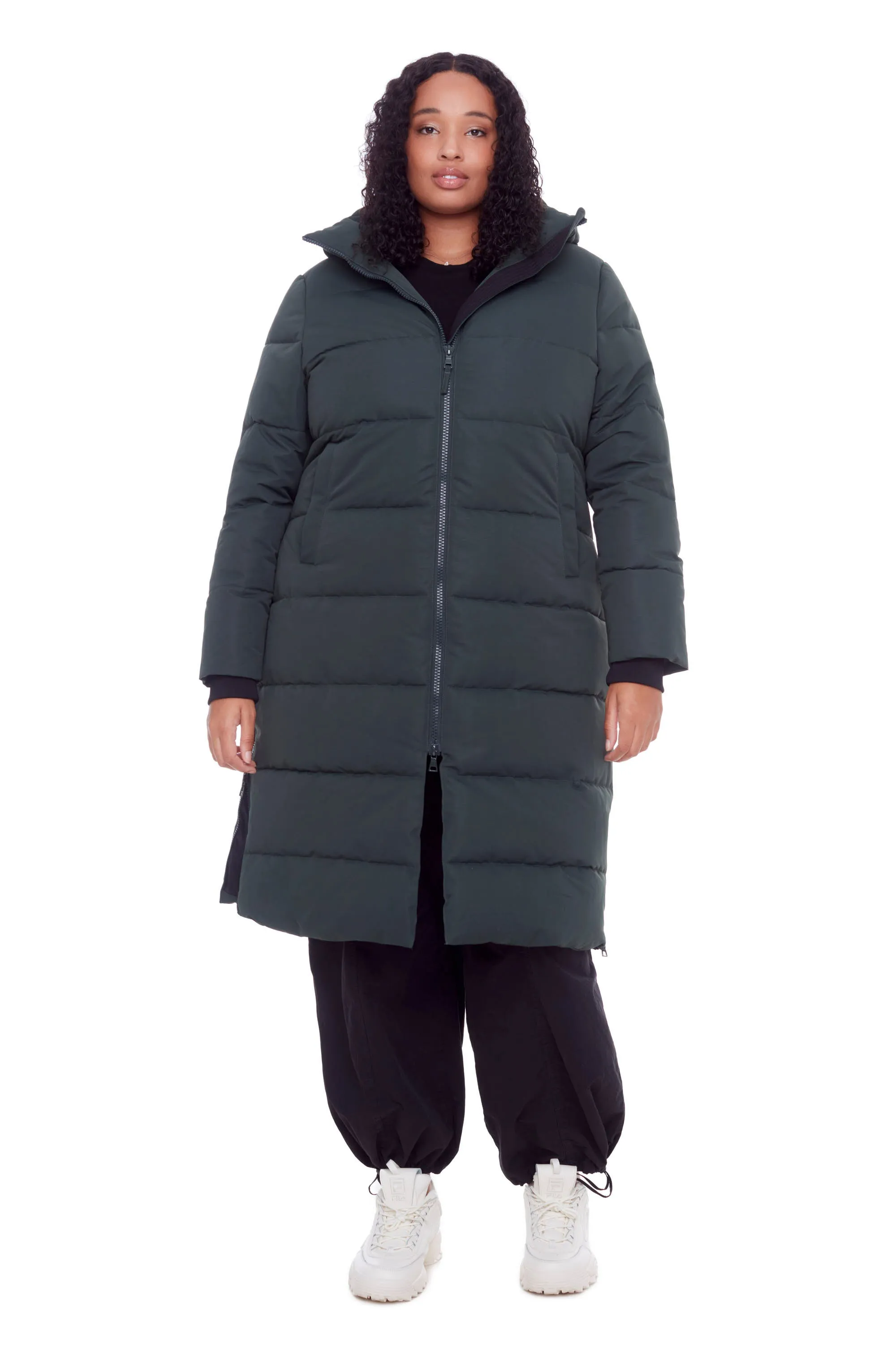 KLUANE PLUS | WOMEN'S VEGAN DOWN (RECYCLED) ULTRA LONG LENGTH PARKA (PLUS SIZE)