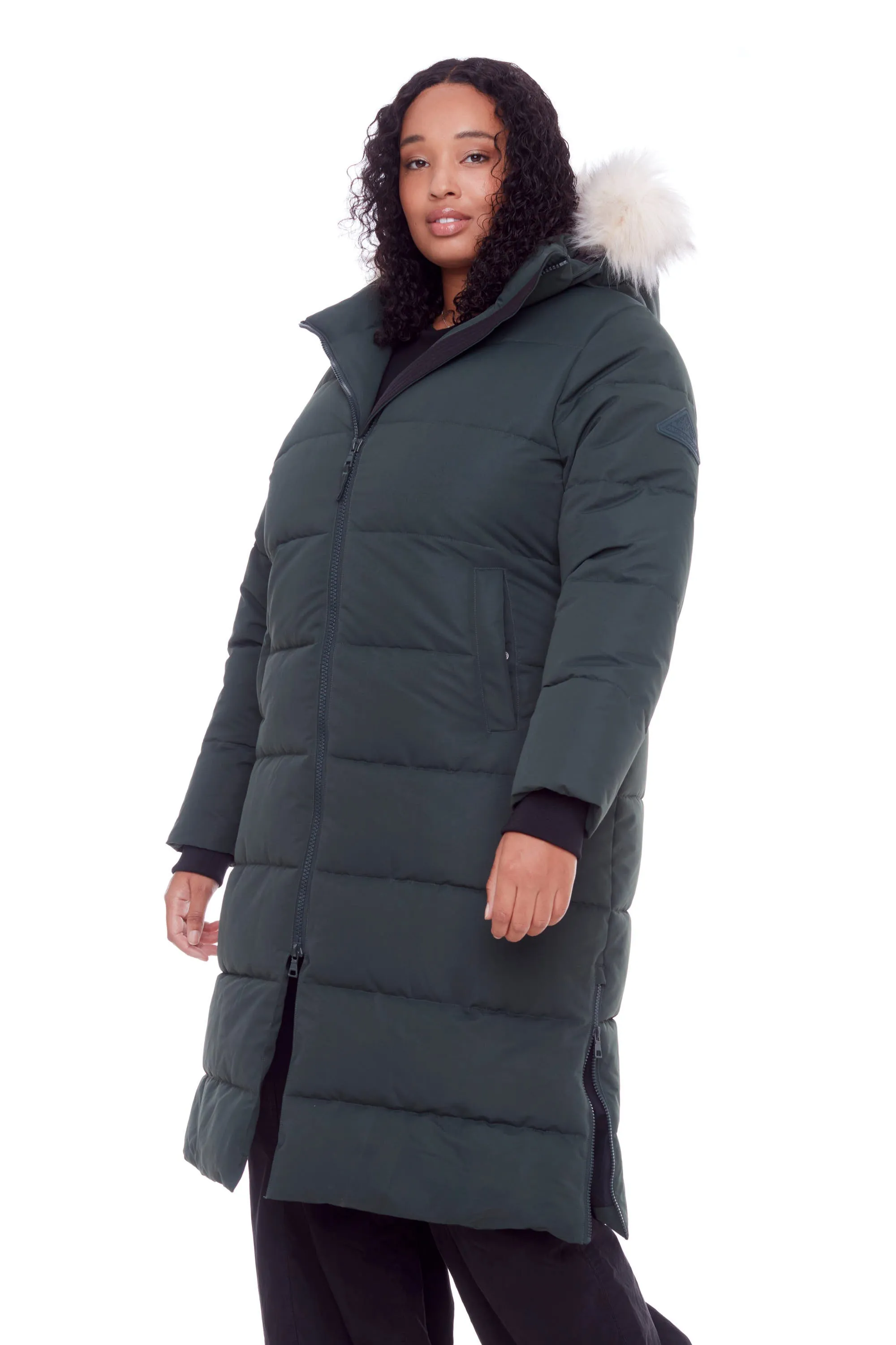 KLUANE PLUS | WOMEN'S VEGAN DOWN (RECYCLED) ULTRA LONG LENGTH PARKA (PLUS SIZE)