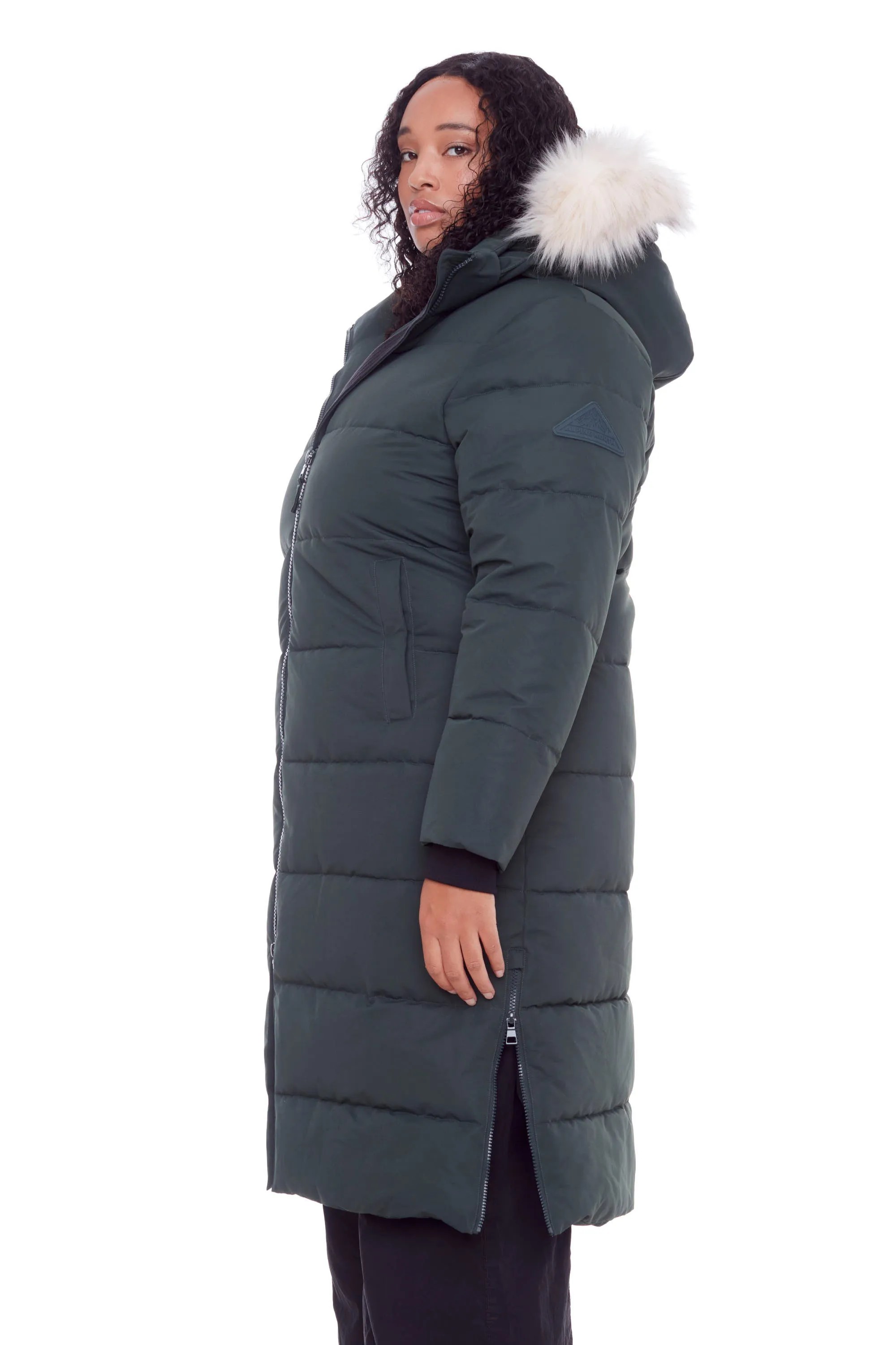 KLUANE PLUS | WOMEN'S VEGAN DOWN (RECYCLED) ULTRA LONG LENGTH PARKA (PLUS SIZE)