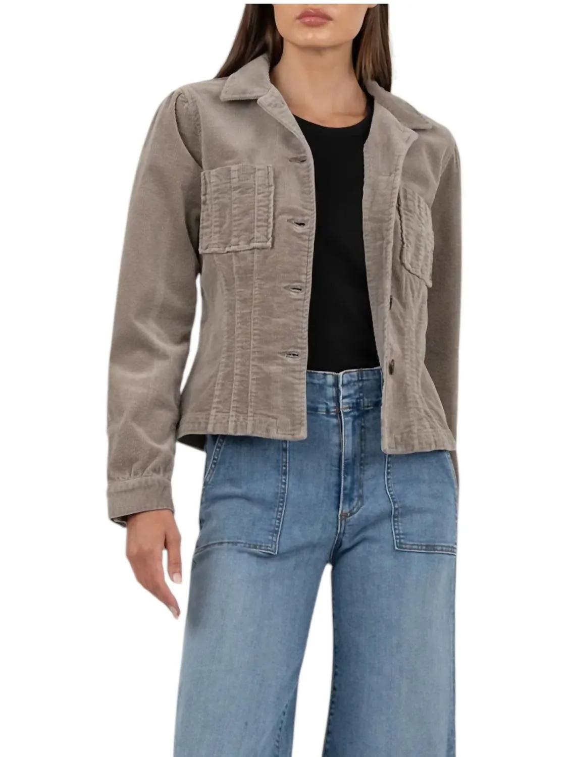Kyra Corduroy Jacket In Rosemary